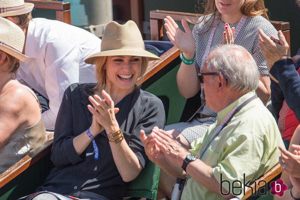 Julie Gayet en Roland Garros