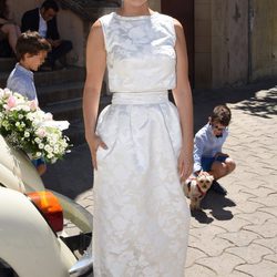 Marta Torné el día de su boda en Barcelona