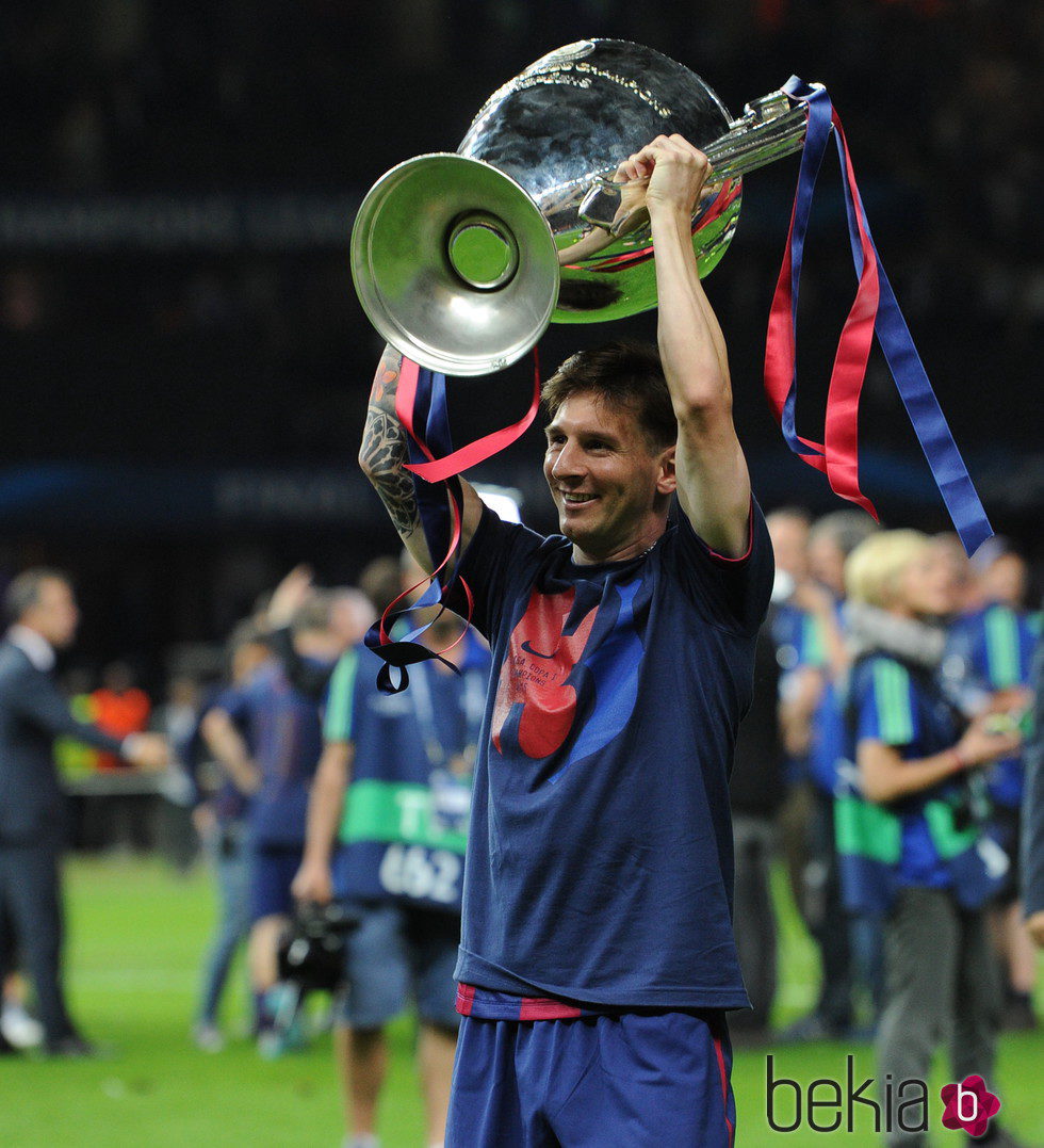 Leo Messi con su cuarta Champions League