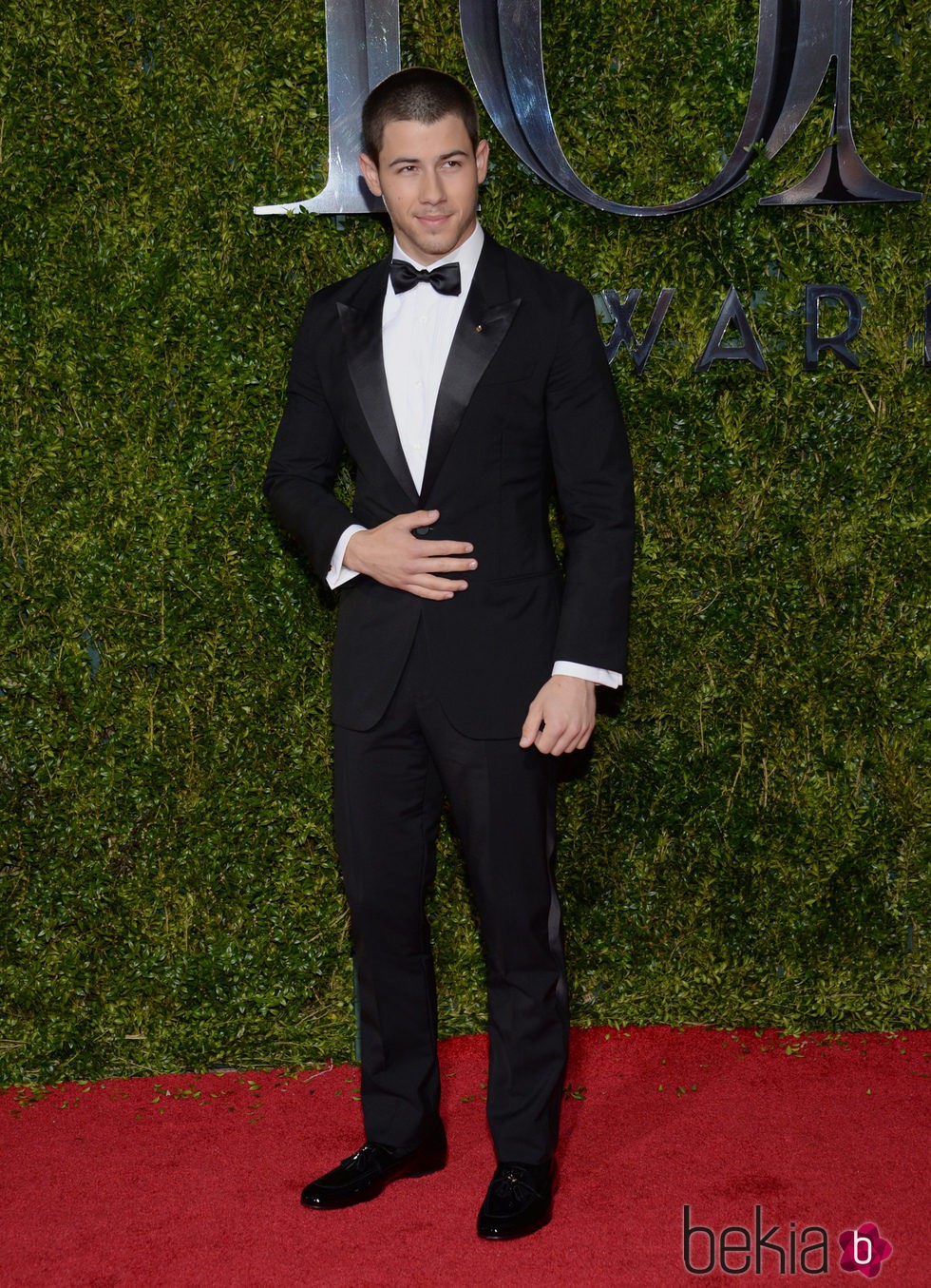 Nick Jonas en la entrega de los Tony Awards 2015