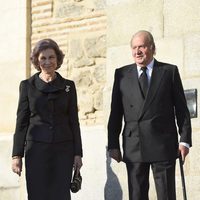 Los Reyes Juan Carlos y Sofía en el funeral de Kardam de Bulgaria