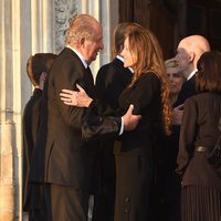 El Rey Juan Carlos y Miriam Ungría en el funeral de Kardam de Bulgaria