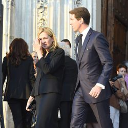 La Infanta Cristina con su primo Pablo de Grecia en el funeral de Kardam de Bulgaria
