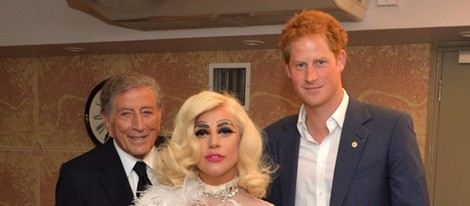 Tony Bennett, Lady Gaga y el Príncipe Harry