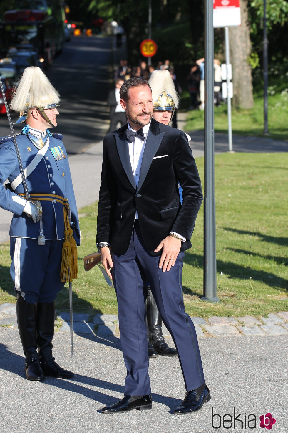 Haakon de Noruega en la cena de gala previa a la boda de Carlos Felipe de Suecia y Sofia Hellqvist