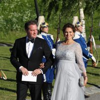 Magdalena de Suecia y Chris O'Neill en la cena de gala previa a la boda de Carlos Felipe de Suecia y Sofia Hellqvist