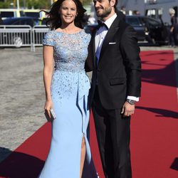 Carlos Felipe de Suecia y Sofia Hellqvist en la cena de gala previa a su boda