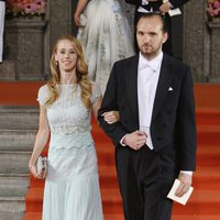 Sara Hellqvist y Oskar Bergman en la boda de Carlos Felipe de Suecia y Sofia Hellqvist