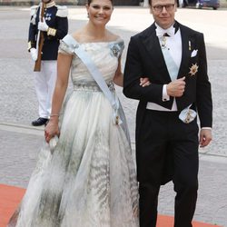 Victoria y Daniel de Suecia en la boda de Carlos Felipe de Suecia y Sofia Hellqvist