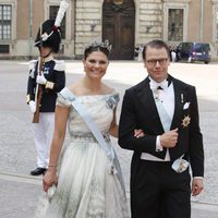 Victoria y Daniel de Suecia en la boda de Carlos Felipe de Suecia y Sofia Hellqvist