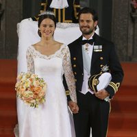 Carlos Felipe de Suecia y Sofia Hellqvist el día de su boda