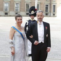 Marta Luisa de Noruega y Ari Behn en la boda de Carlos Felipe de Suecia y Sofia Hellqvist