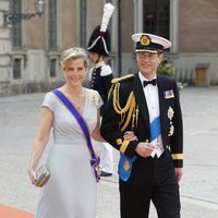 Los Condes de Wessex en la boda de Carlos Felipe de Suecia y Sofia Hellqvist