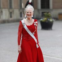 Margarita de Dinamarca en la boda de Carlos Felipe de Suecia y Sofia Hellqvist