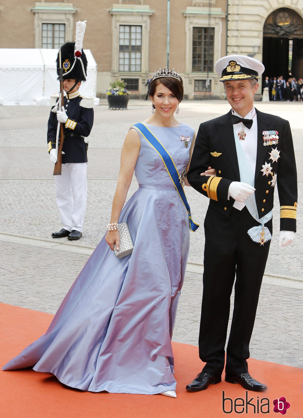 Federico y Mary de Dinamarca en la boda de Carlos Felipe de Suecia y Sofia Hellqvist