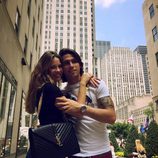 Jessica Bueno y Jota Peleteiro en Rockefeller Center durante su luna de miel