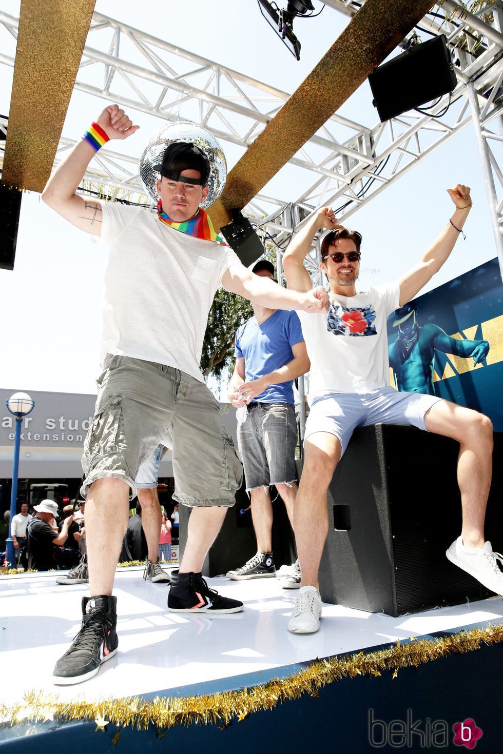 Channing Tatum y Matt Bomer promocionan 'Magic Mike XXL' bailando el día del Orgullo en Los Ángeles