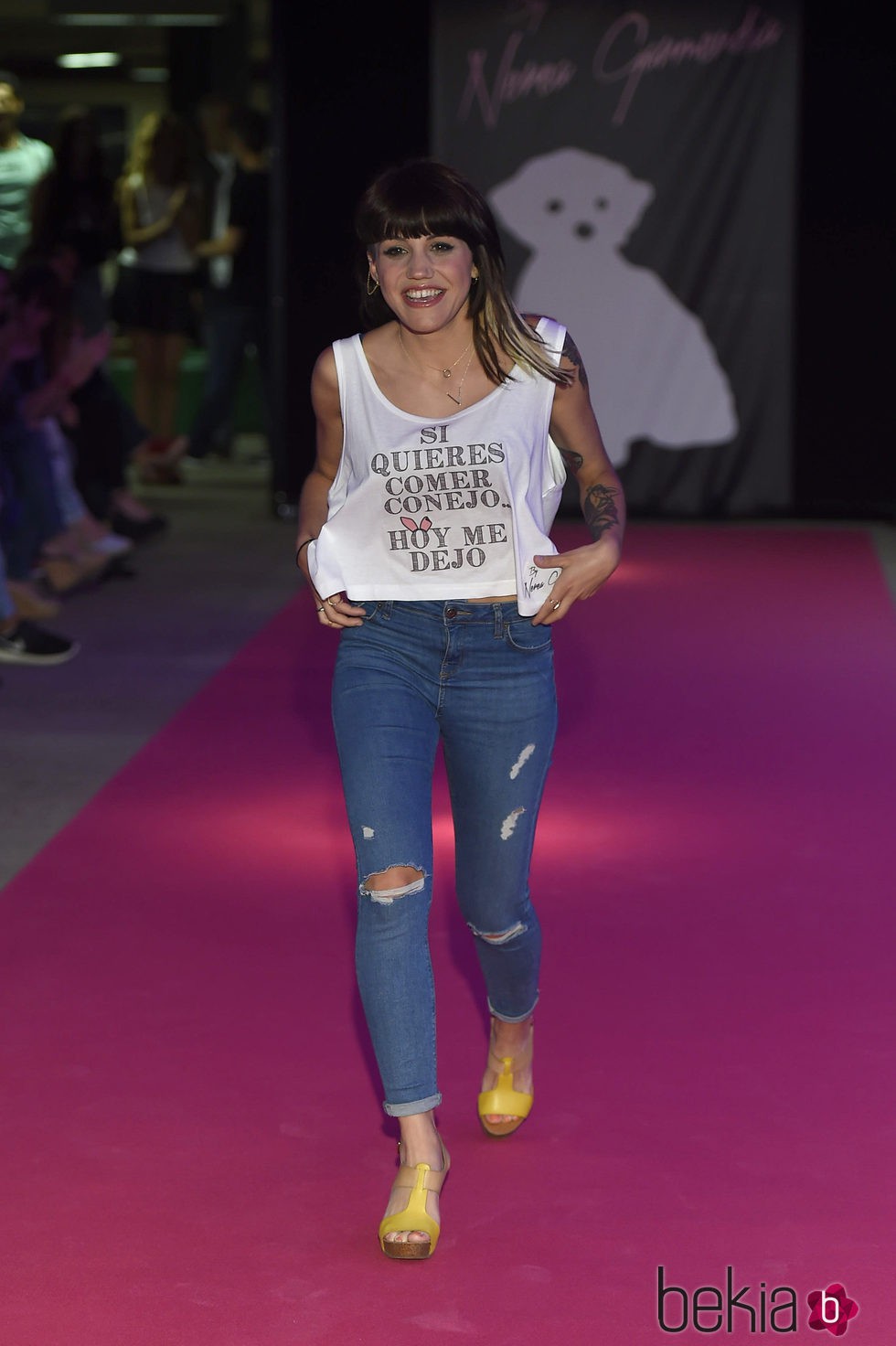 Angy Fernández en la celebración del primer aniversario de la firma de moda 'By Nerea'