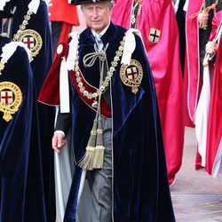 El Príncipe Carlos en la ceremonia de la Orden de la Jarretera 2015