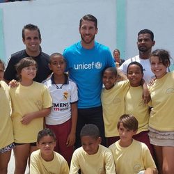 Sergio Ramos en su viaje solidario con Unicef a Cuba
