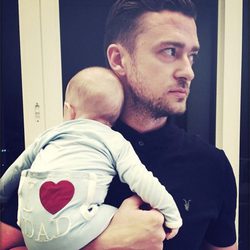 Justin Timberlake con su hijo Silas Randall