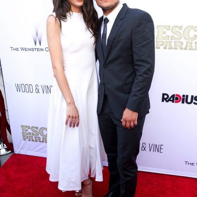 Claudia Traisac y Josh Hutcherson en la premiere de 'Escobar: Paraíso Perdido' en Los Angeles