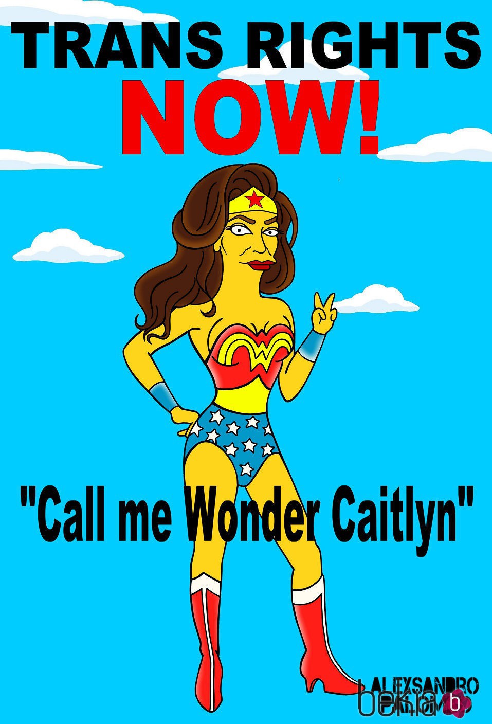 Caitlyn Jenner, convertida en superheroína para luchar por los derechos transgénero