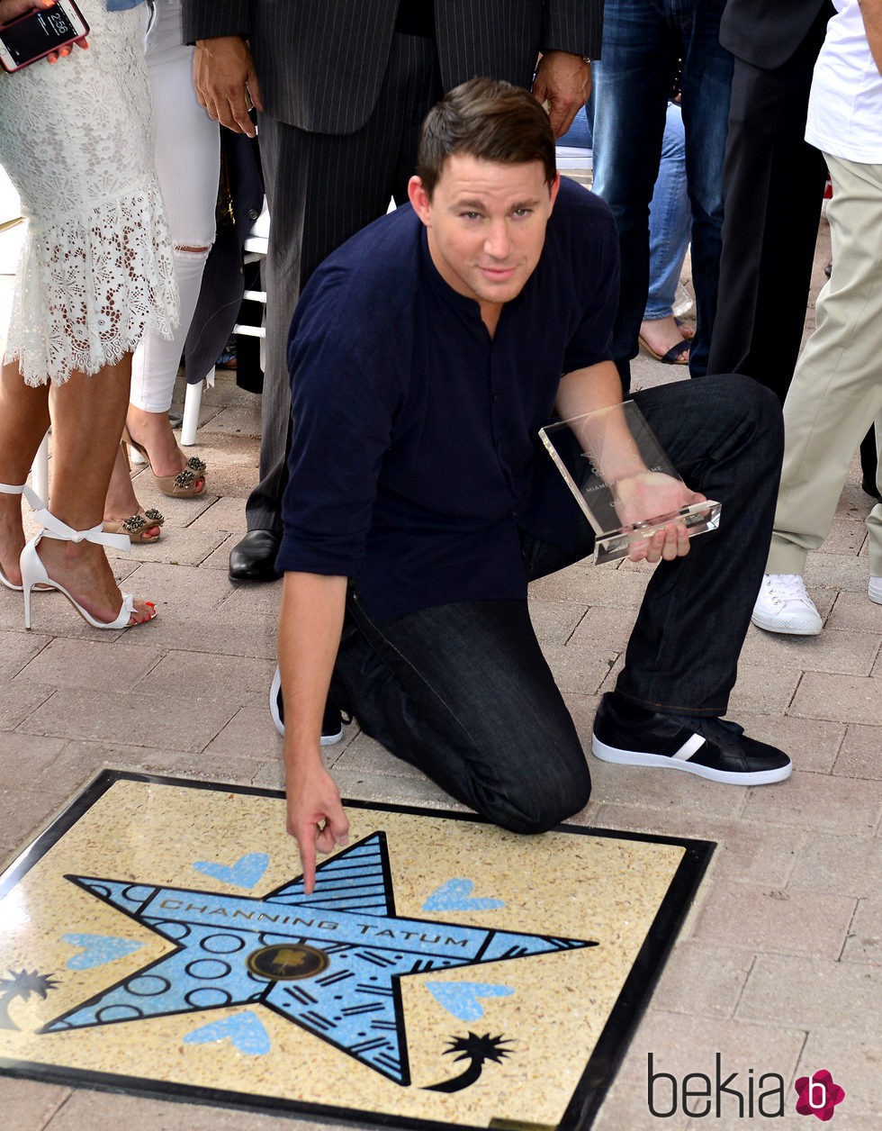 Channing Tatum recibe su estrella en el Paseo de la Fama de Miami