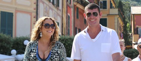 Mariah Carey y James Packer visitando Portofino muy sonrientes y felices