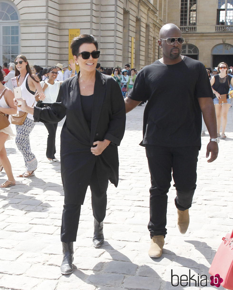Kris Jenner y Corey Gamble visitan el Palacio de Versalles