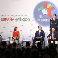 Los Reyes Felipe y Letizia con Enrique Peña Nieto y Angélica Rivera en el Foro Empresarial España-México
