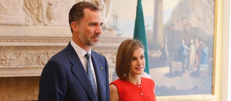 Los Reyes Felipe y Letizia en la Embajada de España en su Viaje de Estado a México