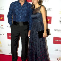 Bertín Osborne con su mujer Fabiola Martínez en los Global Gift 2015