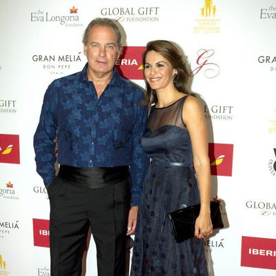 Bertín Osborne con su mujer Fabiola Martínez en los Global Gift 2015