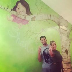 Tamara Gorro y Ezequiel Garay celebran que faltan tres meses para que nazca su hija