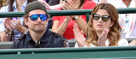 Bradley Cooper y Mirka Federer en Wimbledon 2015