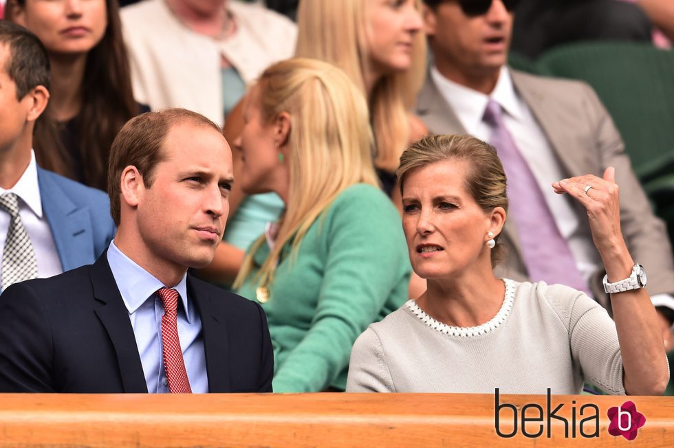 El Príncipe Guillermo y la Condesa de Wessex en Wimbledon 2015