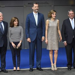 Paolo Vasile, Soraya Sáez de Santamaría, Rey Felipe Vi y la Reina Letizia