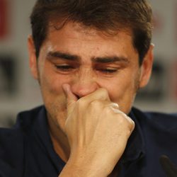 Iker Casillas se emociona en su despedida del Real Madrid