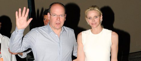 Alberto y Charlene de Mónaco en la celebración de los 10 años de reinado del Príncipe de Mónaco