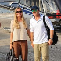 Nicole Kimpel y Antonio Banderas llegan a Ischia para asistir a su festival de cine