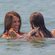 Paula Echevarría juega en el mar con su hija Daniella en Ibiza