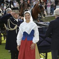 Victoria de Suecia en la celebración de su 38 cumpleaños