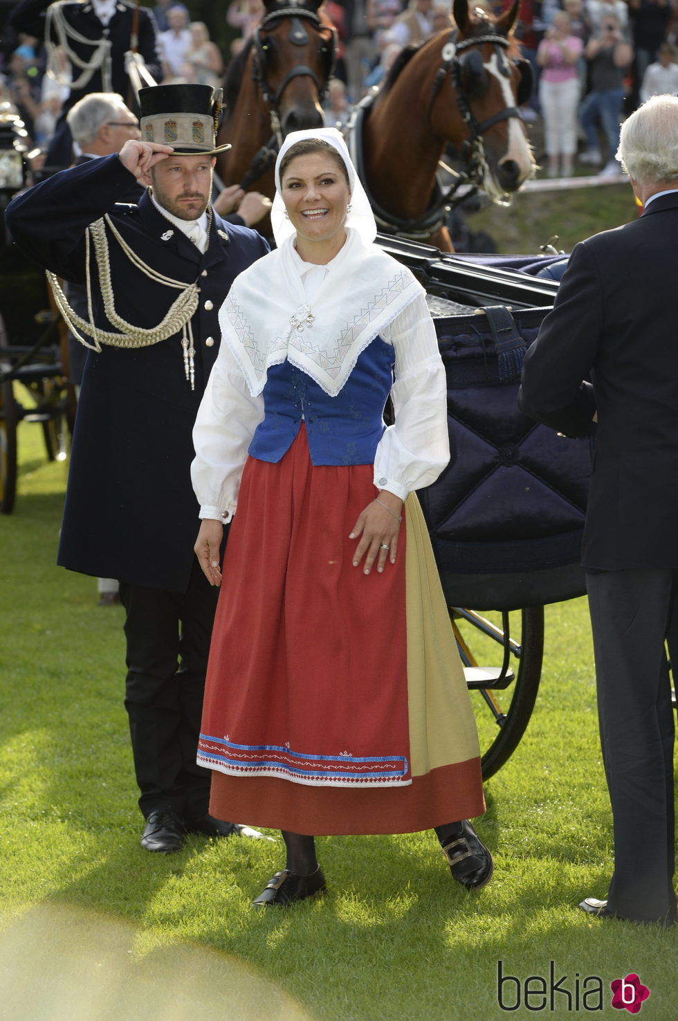 Victoria de Suecia en la celebración de su 38 cumpleaños