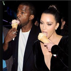 Kim Kardashian celebra el día nacional del helado
