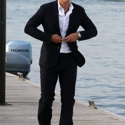 Orlando Bloom en el puerto de Saint-Tropez antes de la fiesta benéfica de Leonardo DiCaprio