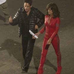 Penélope Cruz y Ben Stiller en el set de rodaje de 'Zoolander 2' en Roma