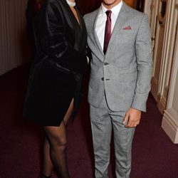Lewis Hamilton y Rihhana en los British Fashion Awards 2014