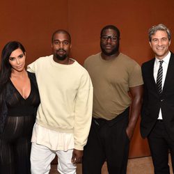 Kim Kardashian y Kanye West en el evento de LACMA