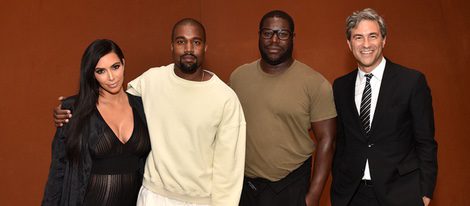 Kim Kardashian y Kanye West en el evento de LACMA